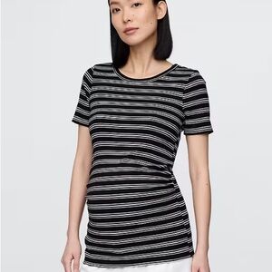 Striped Black and White Women's Top